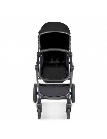 Ickle Bubba Cosmo Gunmetal Chassis 9 Piece Travel System with i Size Nimbus Car Seat & Spin ISOFIX Base-Black/Black Ickle Bubba