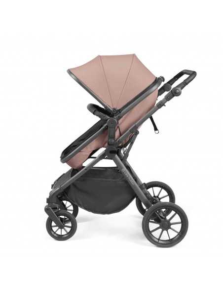 Ickle Bubba Cosmo Gunmetal Chassis 9 Piece Travel System with i Size Nimbus Car Seat & Spin ISOFIX Base-Desert/Black Ickle Bubba