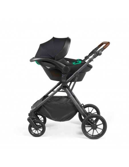 Ickle Bubba Cosmo Gunmetal Chassis 9 Piece Travel System with i Size Nimbus Car Seat & Spin ISOFIX Base-Desert/Tan Ickle Bubba