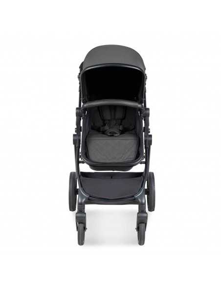 Ickle Bubba Cosmo Black Chassis 9 Piece Travel System with Maxi Cosi Cabriofix i Size Car Seat & ISOFIX Base-Graphite Grey/Black Ickle Bubba