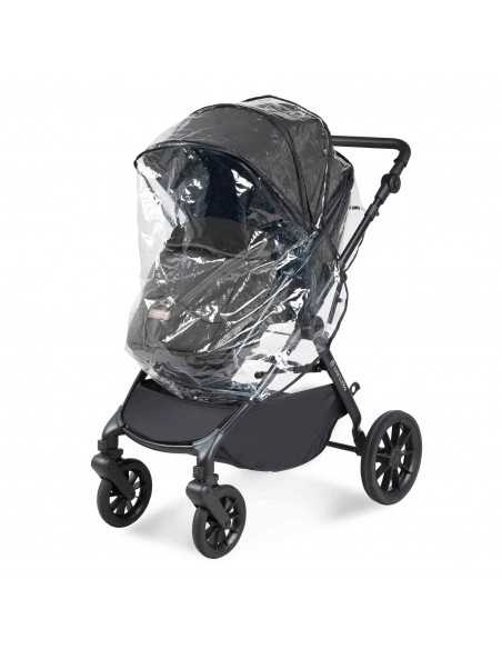 Ickle Bubba Cosmo Black Chassis 9 Piece Travel System with Maxi Cosi Cabriofix i Size Car Seat & ISOFIX Base-Graphite Grey/Black Ickle Bubba