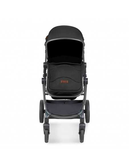 Ickle Bubba Cosmo Black Chassis 9 Piece Travel System with Maxi Cosi Cabriofix i Size Car Seat & ISOFIX Base-Graphite Grey/Tan Ickle Bubba