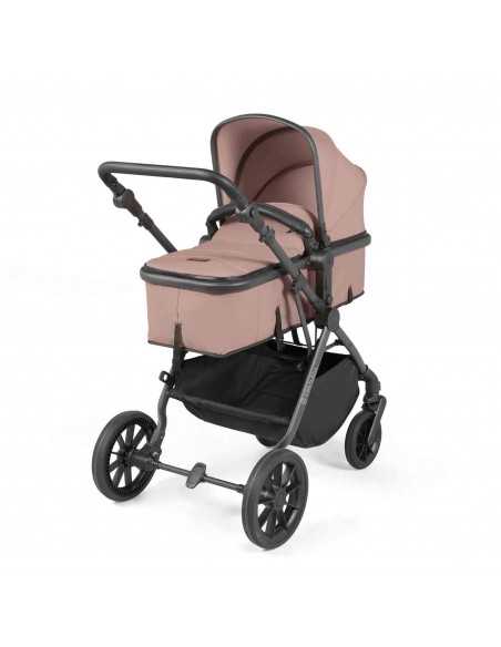 Ickle Bubba Cosmo Gunmetal Chassis 9 Piece Travel System with Maxi Cosi Cabriofix i Size Car Seat & ISOFIX Base-Desert/Black Ickle Bubba