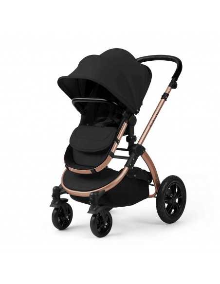 Ickle Bubba Stomp Luxe 12 Piece Travel System with i Size Nimbus Car Seat & Spin ISOFIX Base-Bronze/Midnight/Black Ickle Bubba