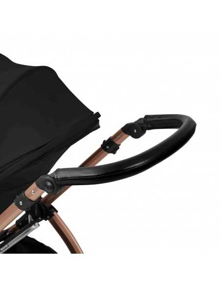 Ickle Bubba Stomp Luxe 12 Piece Travel System with i Size Nimbus Car Seat & Spin ISOFIX Base-Bronze/Midnight/Black Ickle Bubba
