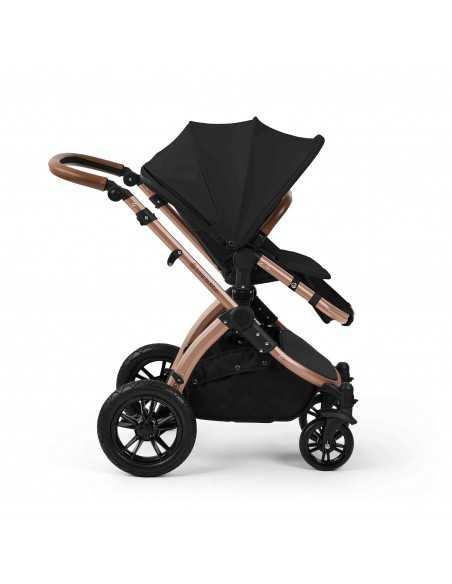 Ickle Bubba Stomp Luxe 12 Piece Travel System with i Size Nimbus Car Seat & Spin ISOFIX Base-Bronze/Midnight/Tan Ickle Bubba