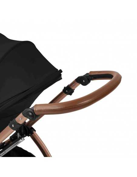 Ickle Bubba Stomp Luxe 12 Piece Travel System with i Size Nimbus Car Seat & Spin ISOFIX Base-Bronze/Midnight/Tan Ickle Bubba