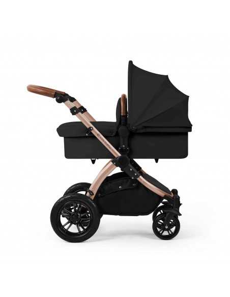 Ickle Bubba Stomp Luxe 12 Piece Travel System with i Size Nimbus Car Seat & Spin ISOFIX Base-Bronze/Midnight/Tan Ickle Bubba