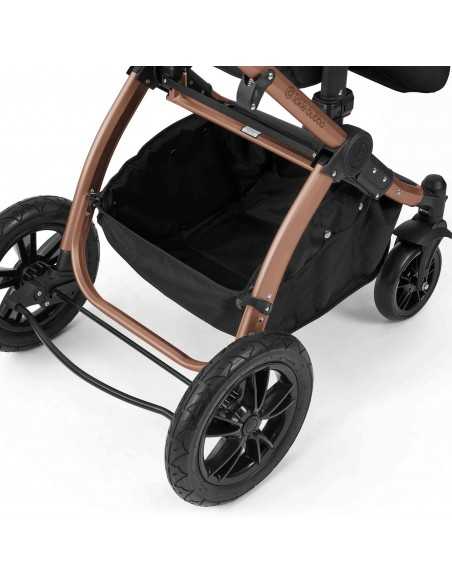 Ickle Bubba Stomp Luxe 12 Piece Travel System with i Size Nimbus Car Seat & Spin ISOFIX Base-Bronze/Midnight/Tan Ickle Bubba