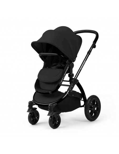 Ickle Bubba Stomp Luxe 12 Piece Travel System with i Size Nimbus Car Seat & Spin ISOFIX Base-Black/Midnight/Black Ickle Bubba