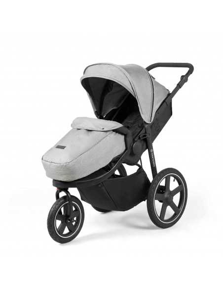 Ickle Bubba Stomp Luxe 12 Piece Travel System with i Size Nimbus Car Seat & Spin ISOFIX Base-Black/Midnight/Tan Ickle Bubba