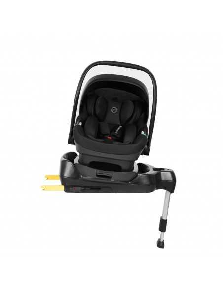 Ickle Bubba Stomp Luxe 12 Piece Travel System with i Size Nimbus Car Seat & Spin ISOFIX Base-Black / Charcoal Grey / Black Ickle Bubba