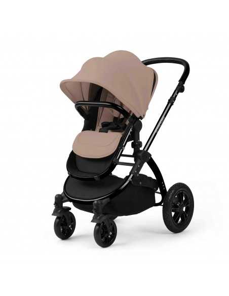 Ickle Bubba Stomp Luxe 12 Piece Travel System with i Size Nimbus Car Seat & Spin ISOFIX Base-Black / Desert / Black Ickle Bubba