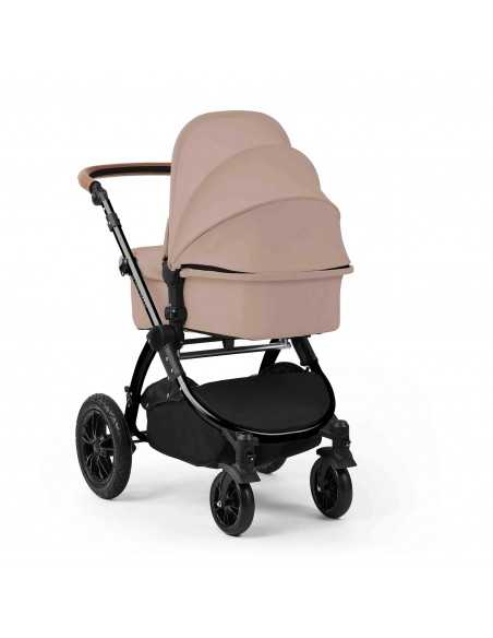 Ickle Bubba Stomp Luxe 12 Piece Travel System with i Size Nimbus Car Seat & Spin ISOFIX Base-Black / Desert / Tan Ickle Bubba