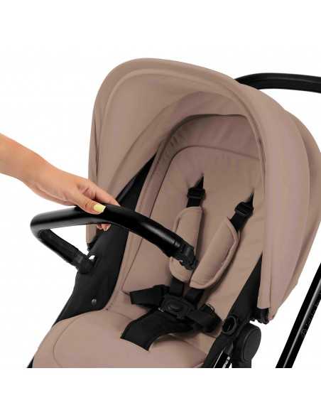 Ickle Bubba Stomp Luxe 12 Piece Travel System with i Size Nimbus Car Seat & Spin ISOFIX Base-Black / Desert / Black Ickle Bubba