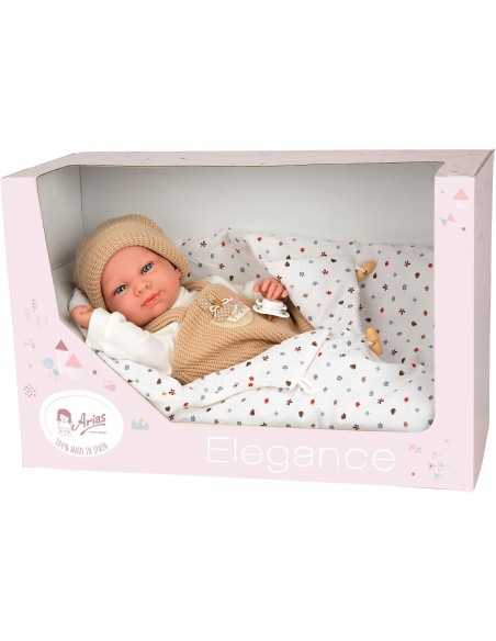 Arias 40 Cm Elegance Doll Cris With Sleeping Bag -Beige (60898) Arias Toys