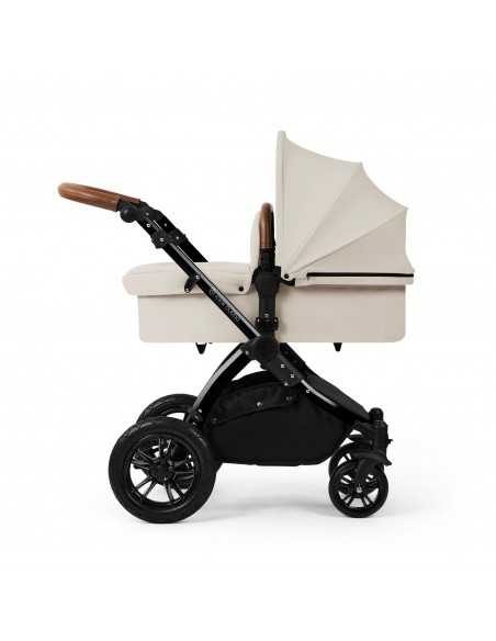 Ickle Bubba Stomp Luxe 12 Piece Travel System with i Size Nimbus Car Seat & Spin ISOFIX Base-Black / Stone / Tan Ickle Bubba