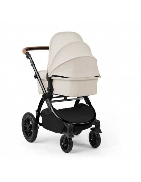 Ickle Bubba Stomp Luxe 12 Piece Travel System with i Size Nimbus Car Seat & Spin ISOFIX Base-Black / Stone / Tan Ickle Bubba