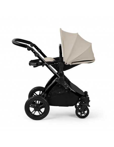 Ickle Bubba Stomp Luxe 12 Piece Travel System with i Size Nimbus Car Seat & Spin ISOFIX Base-Black / Stone / Black Ickle Bubba