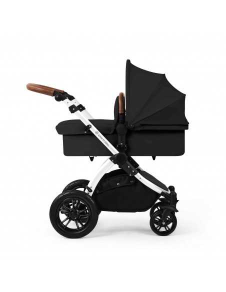 Ickle Bubba Stomp Luxe 12 Piece Travel System with i Size Nimbus Car Seat & Spin ISOFIX Base-Silver / Midnight / Tan Ickle Bubba