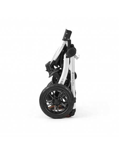 Ickle Bubba Stomp Luxe 12 Piece Travel System with i Size Nimbus Car Seat & Spin ISOFIX Base-Silver / Charcoal Grey / Tan Ickle Bubba
