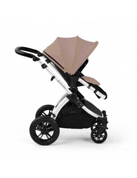 Ickle Bubba Stomp Luxe 12 Piece Travel System with i Size Nimbus Car Seat & Spin ISOFIX Base-Silver / Desert / Black Ickle Bubba