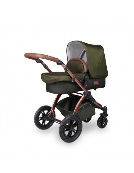 Ickle Bubba Stomp V4 2in1 Bronze Chassis Travel System-Woodland Ickle Bubba