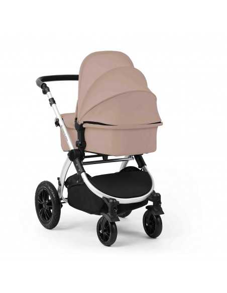 Ickle Bubba Stomp Luxe 12 Piece Travel System with i Size Nimbus Car Seat & Spin ISOFIX Base-Silver / Desert / Black Ickle Bubba