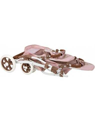 Arias Twin Bear Dolls Pram- Pink(40864) Arias Twin Bear Dolls Pram- Pink(40864)