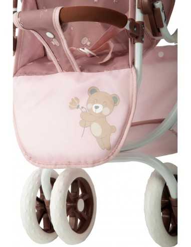 Arias Twin Bear Dolls Pram- Pink(40864) Arias Twin Bear Dolls Pram- Pink(40864)