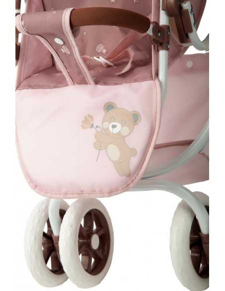 Arias Twin Bear Dolls Pram- Pink(40864) Arias Toys