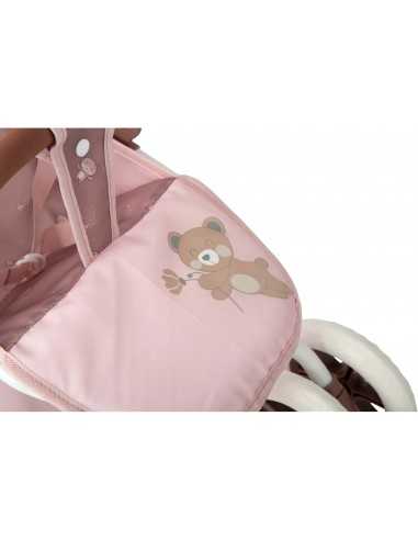 Arias Twin Bear Dolls Pram- Pink(40864) Arias Twin Bear Dolls Pram- Pink(40864)