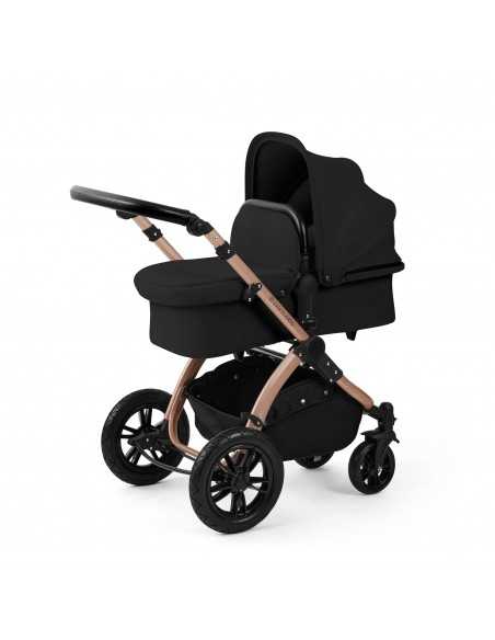 Ickle Bubba Stomp Luxe 12 Piece Travel System with Maxi Cosi Cabriofix i Size Car Seat & ISOFIX Base - Bronze / Midnight / Black Ickle Bubba