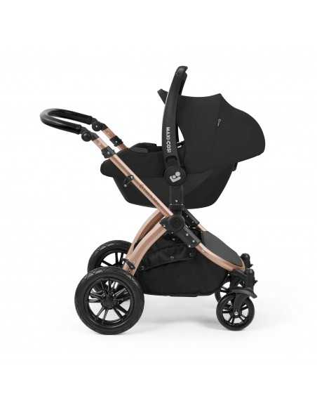 Ickle Bubba Stomp Luxe 12 Piece Travel System with Maxi Cosi Cabriofix i Size Car Seat & ISOFIX Base - Bronze / Midnight / Black Ickle Bubba