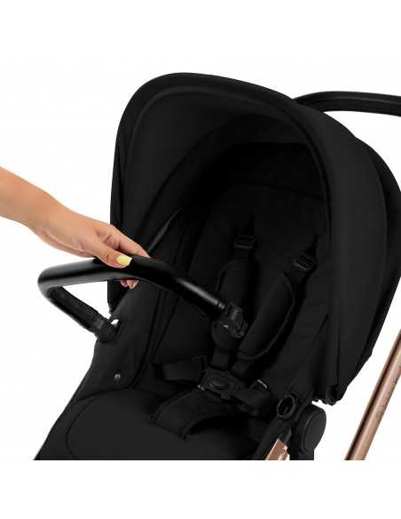 Ickle Bubba Stomp Luxe 12 Piece Travel System with Maxi Cosi Cabriofix i Size Car Seat & ISOFIX Base - Bronze / Midnight / Black Ickle Bubba