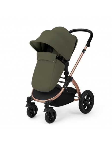 Ickle Bubba Stomp Luxe 12 Piece Travel System with Maxi Cosi Cabriofix i Size Car Seat & ISOFIX Base - Bronze / Woodland / Black Ickle Bubba