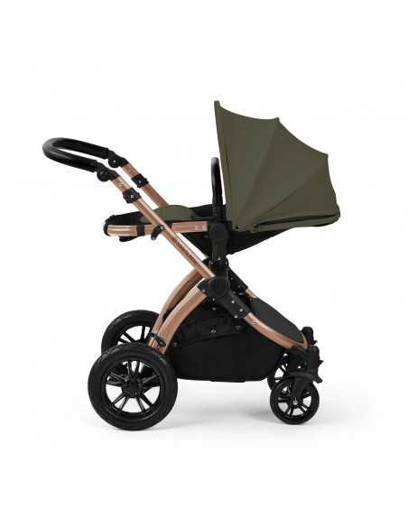Ickle Bubba Stomp Luxe 12 Piece Travel System with Maxi Cosi Cabriofix i Size Car Seat & ISOFIX Base - Bronze / Woodland / Black Ickle Bubba