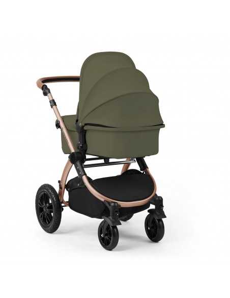 Ickle Bubba Stomp Luxe 12 Piece Travel System with Maxi Cosi Cabriofix i Size Car Seat & ISOFIX Base - Bronze / Woodland / Tan Ickle Bubba
