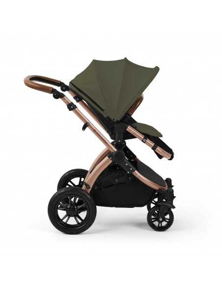 Ickle Bubba Stomp Luxe 12 Piece Travel System with Maxi Cosi Cabriofix i Size Car Seat & ISOFIX Base - Bronze / Woodland / Tan Ickle Bubba