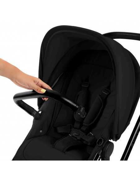 Ickle Bubba Stomp Luxe 12 Piece Travel System with Maxi Cosi Cabriofix i Size Car Seat & ISOFIX Base-Black / Midnight / Black Ickle Bubba