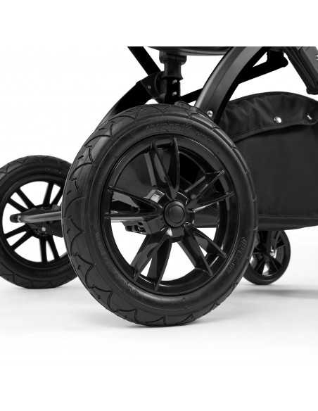 Ickle Bubba Stomp Luxe 12 Piece Travel System with Maxi Cosi Cabriofix i Size Car Seat & ISOFIX Base-Black / Midnight / Tan Ickle Bubba