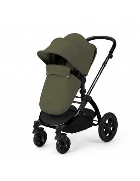 Ickle Bubba Stomp Luxe 12 Piece Travel System with Maxi Cosi Cabriofix i Size Car Seat & ISOFIX Base-Black/Woodland/Black Ickle Bubba