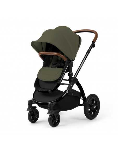 Ickle Bubba Stomp Luxe 12 Piece Travel System with Maxi Cosi Cabriofix i Size Car Seat & ISOFIX Base-Black / Woodland / Tan Ickle Bubba