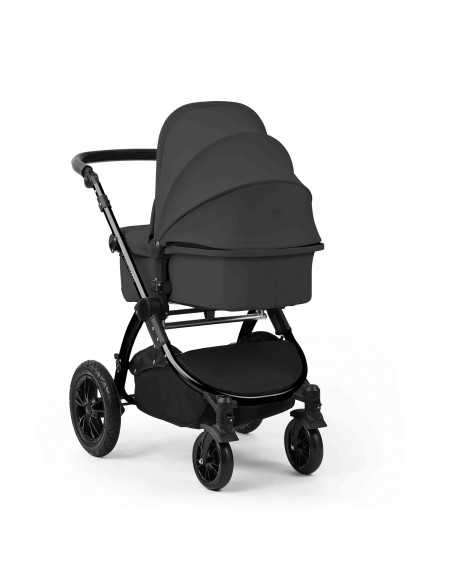 Ickle Bubba Stomp Luxe 12 Piece Travel System with Maxi Cosi Cabriofix i Size Car Seat & ISOFIX Base-Black/Charcoal Grey/Black Ickle Bubba