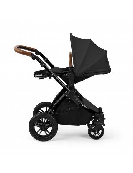 Ickle Bubba Stomp Luxe 12 Piece Travel System with Maxi Cosi Cabriofix i Size Car Seat & ISOFIX Base-Black/Charcoal Grey/Tan Ickle Bubba