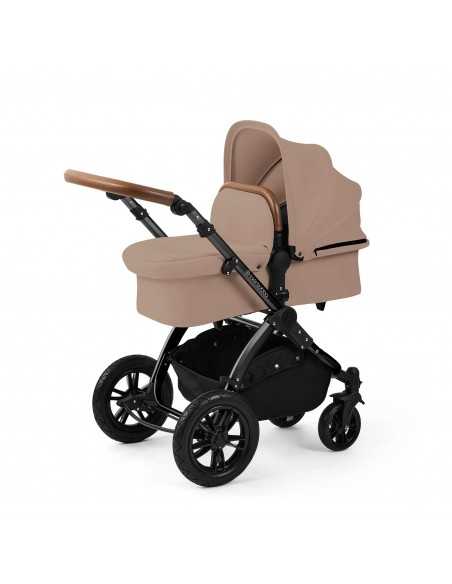 Ickle Bubba Stomp Luxe 12 Piece Travel System with Maxi Cosi Cabriofix i Size Car Seat & ISOFIX Base - Black / Desert / Tan Ickle Bubba