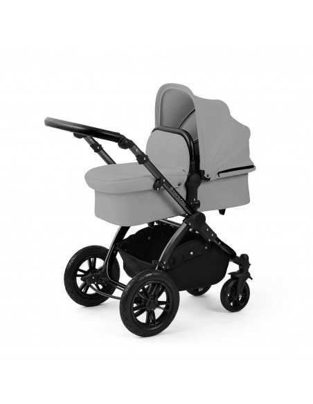 Ickle Bubba Stomp Luxe 12 Piece Travel System with Maxi Cosi Cabriofix i Size Car Seat & ISOFIX Base-Black/Pearl Grey/Black Ickle Bubba