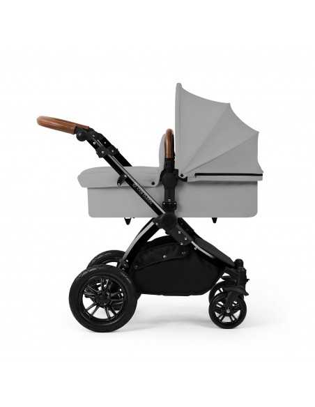 Ickle Bubba Stomp Luxe 12 Piece Travel System with Maxi Cosi Cabriofix i Size Car Seat & ISOFIX Base-Black/Pearl Grey/Tan Ickle Bubba