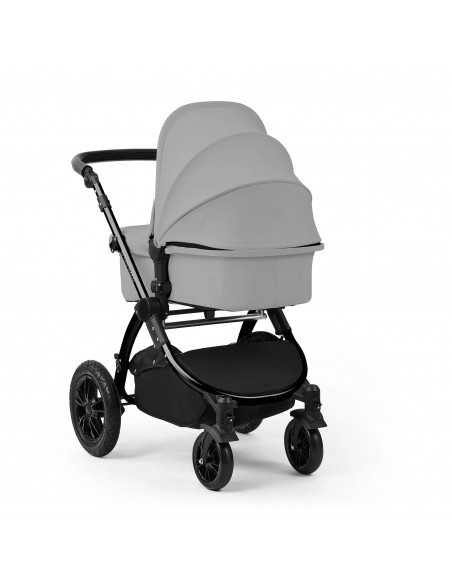 Ickle Bubba Stomp Luxe 12 Piece Travel System with Maxi Cosi Cabriofix i Size Car Seat & ISOFIX Base-Black/Pearl Grey/Black Ickle Bubba