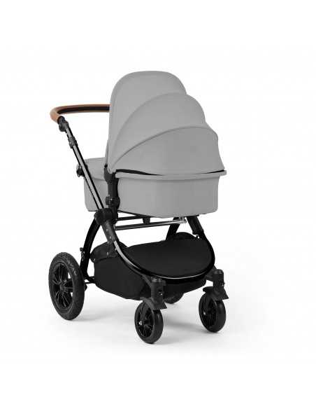 Ickle Bubba Stomp Luxe 12 Piece Travel System with Maxi Cosi Cabriofix i Size Car Seat & ISOFIX Base-Black/Pearl Grey/Tan Ickle Bubba